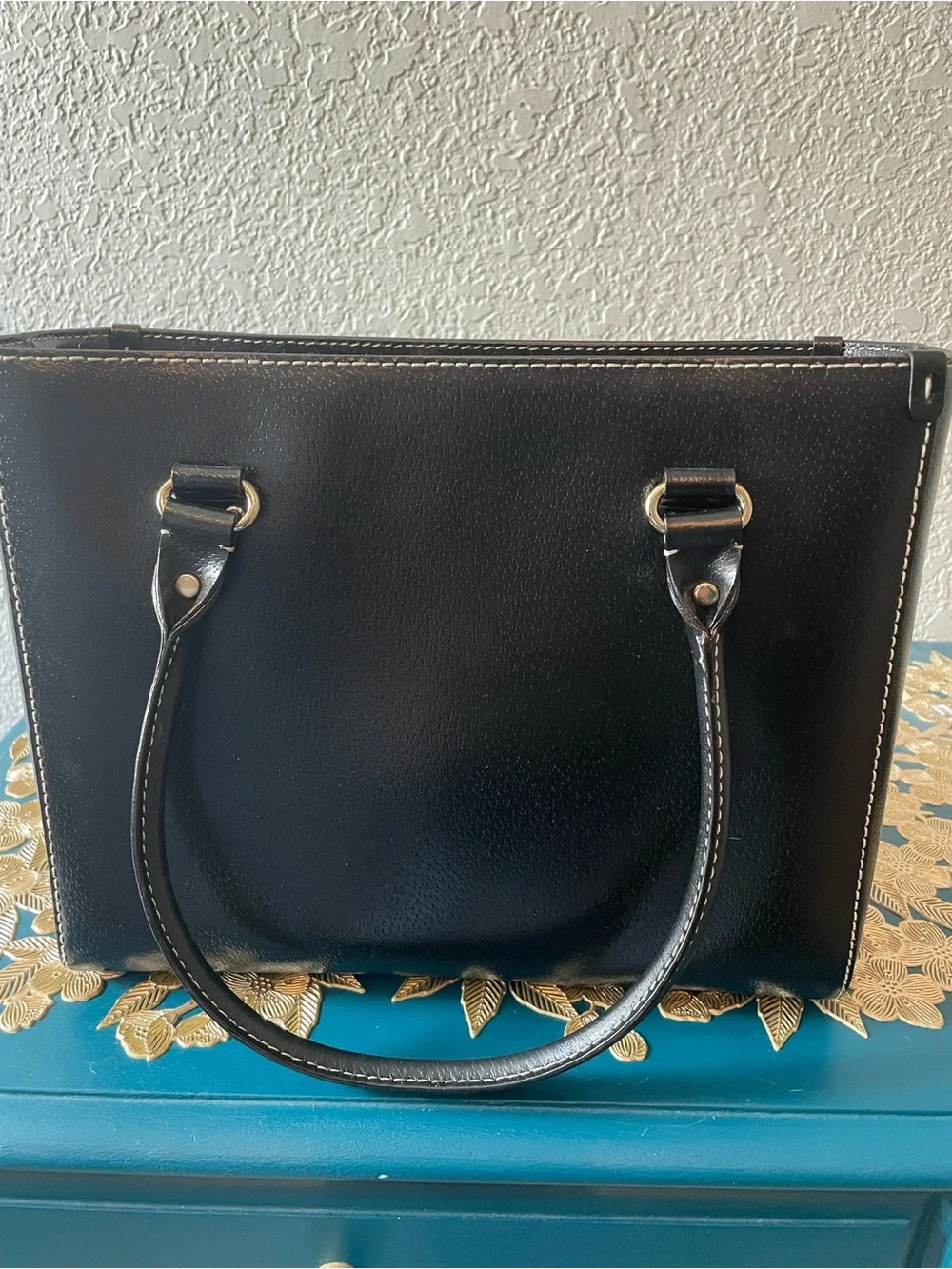 Kate Spade Black Leather Purse with Matching Wallet - Picture 3 of 9